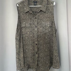 Torrid Plus Size 3 Leopard Print Blouse Shirt